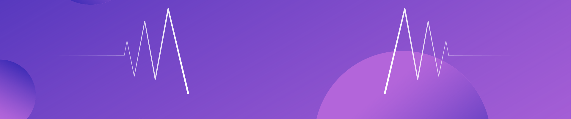 Purple Sound Wave Banner